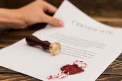 Certificate of incumbency